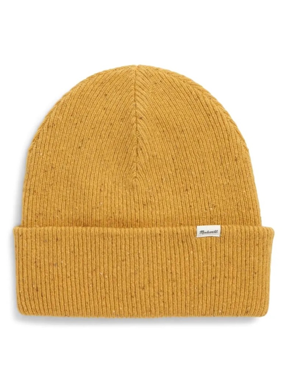 Madewell 100% Merino Wool Fisherman Beanie in Mustard Yellow